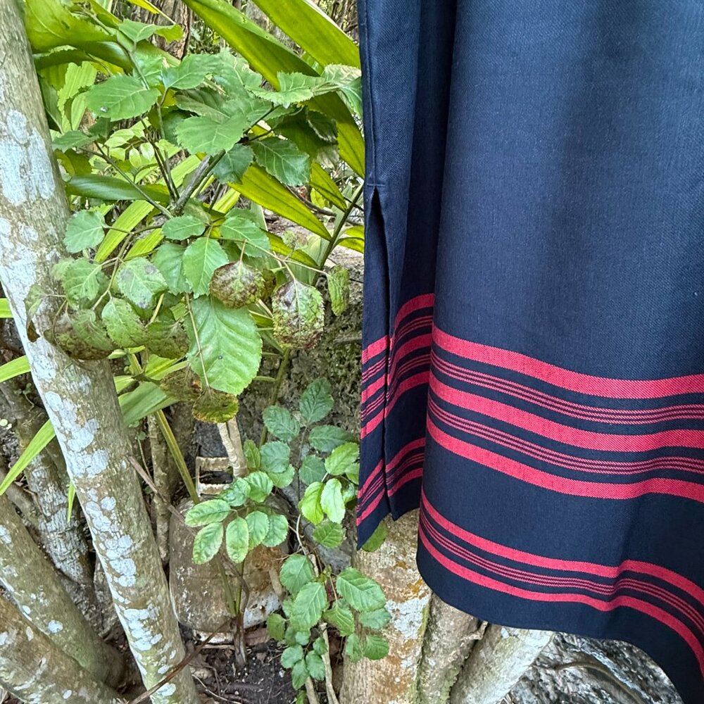 J. Jill Coastal Linen Midi Skirt | Nautical Stripe  (NWOT) - Picture 3 of 6